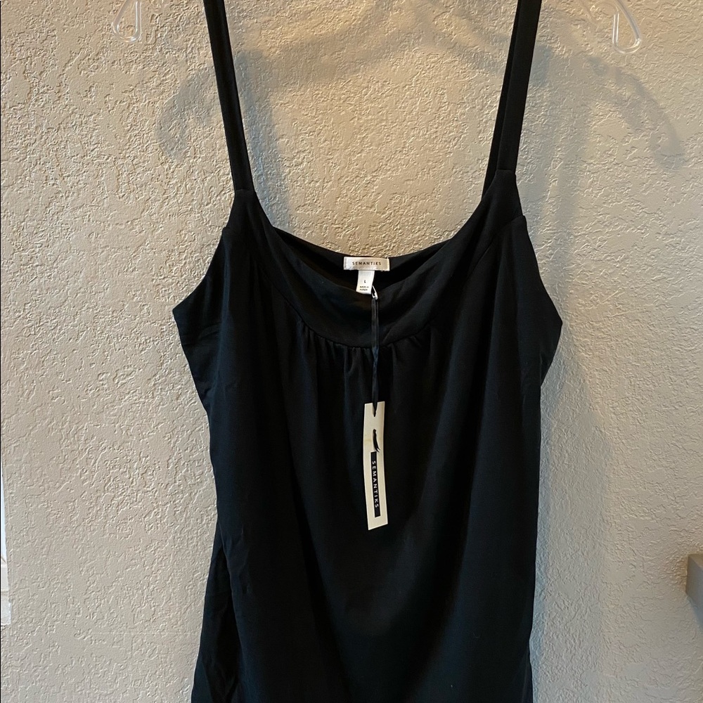 Black Semantiks camisole/tank top NWT